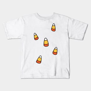 Candy Corn Halloween Pattern Kids T-Shirt